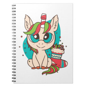 Caderno Espiral Unicorn Natal