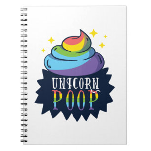 Caderno Espiral Unicorn Poop