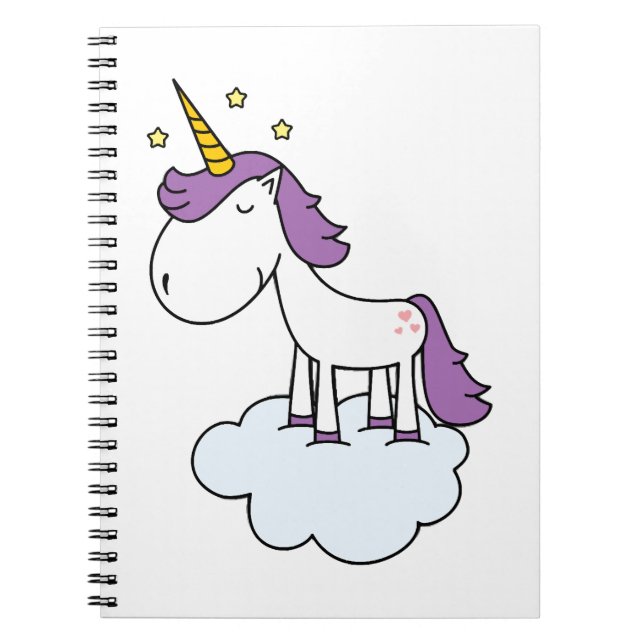 Caderno Espiral unicórnio Adorável (Frente)