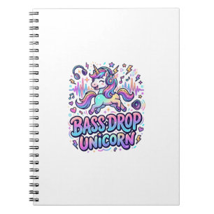 Caderno Espiral Unicórnio Baixo Drop Unicórnio Presente Ideia Tipo