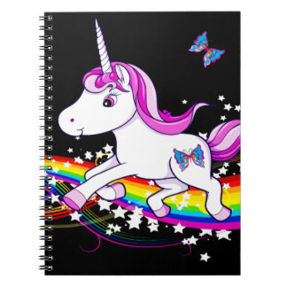 Caderno Espiral Unicórnio de UniRainbow