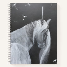Caderno espiral Unicórnio & Dente-de-leão