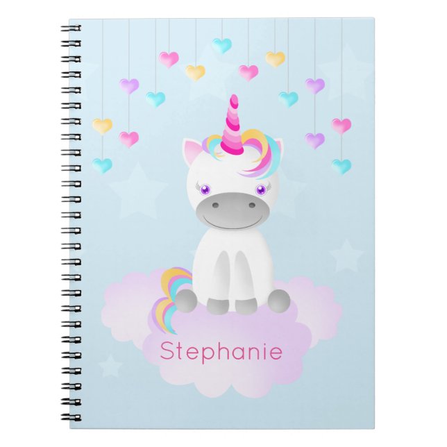 Caderno Espiral Unicórnio mágico (Frente)