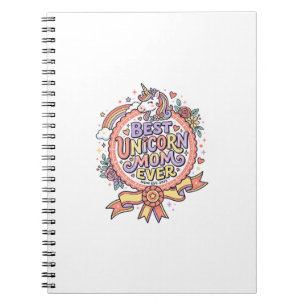 Caderno Espiral Unicórnio Melhor Mãe Unicórnio Já Caprichoso Zazzl