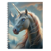 Unicórnio Místico nas Montanhas Encantadas