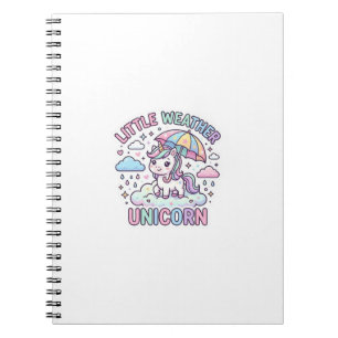 Caderno Espiral Unicórnio Pequeno Unicórnio do Tempo Design Gráfic