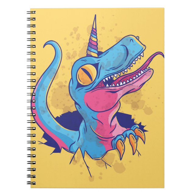 Caderno Espiral Unicornisauro (Frente)