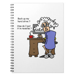 Caderno Espiral Unidade de duro para trás com Humor