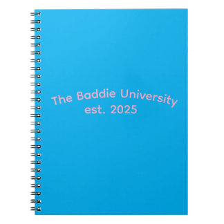 Caderno Espiral Universidade Baddie