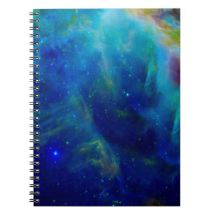 Caderno Espiral Universo cósmico do espaço da galáxia da nebulo