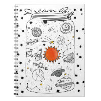 Universo em um Diário ideal grande do sonho do