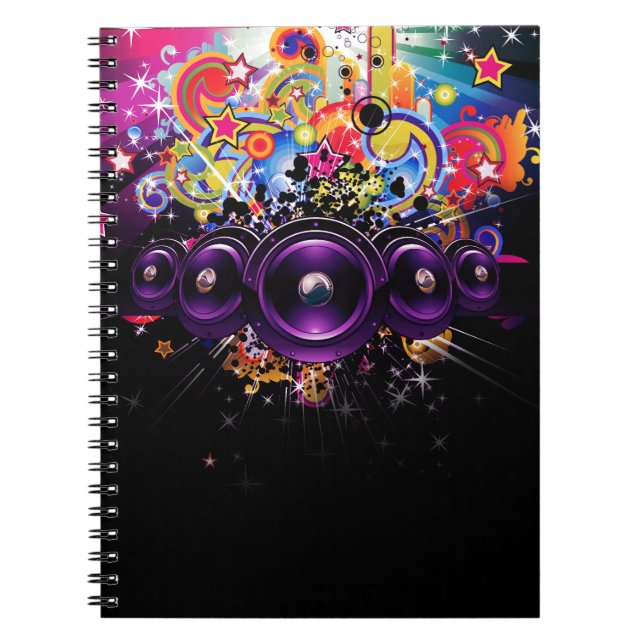 Caderno Espiral Urbano Clube Hip Hop Dancing Dance Music (Frente)