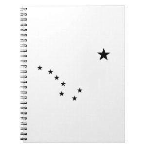 Caderno Espiral Ursa Grande Preta