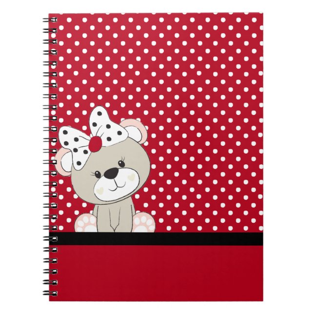 Caderno Espiral ursinho fofo (Frente)