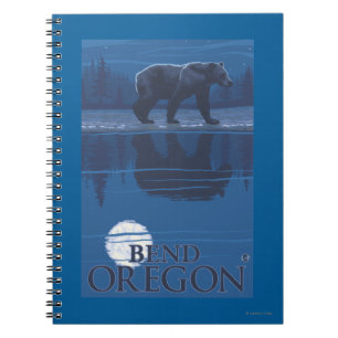 Caderno Espiral Urso à Lua - Dobre, Oregon