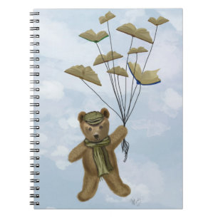 Caderno Espiral Urso com Borboletas 2