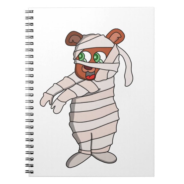 Caderno Espiral Urso da múmia (Frente)