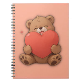 Caderno Espiral Urso-de-abóbora