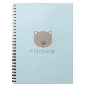 Caderno Espiral Urso de Corte Personalizado