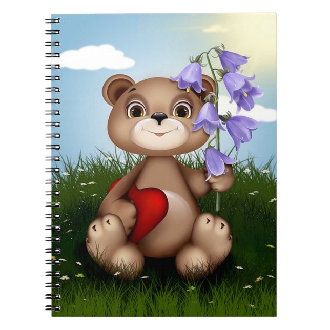 Caderno Espiral Urso de Pelúcia (Frente)