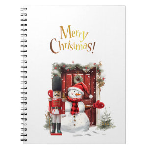 Caderno Espiral Urso de soldado britânico de brinquedo chapéu e bo