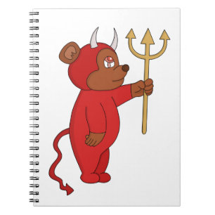 Caderno Espiral Urso Demônio