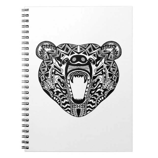 Caderno Espiral Urso do estilo (Frente)