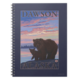 Caderno Espiral Urso e Cub - Dawson, Alaska
