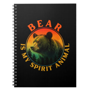 Caderno Espiral Urso é meu animal espiritual