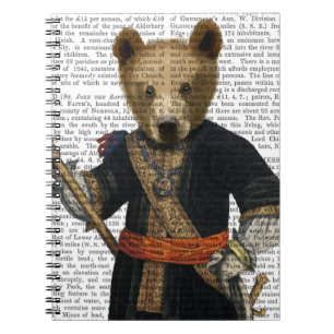 Caderno Espiral Urso em Robôs Azuis 2