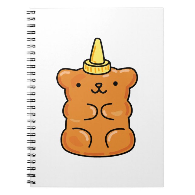 Caderno Espiral Urso Gummy Cute Kawaii (Frente)