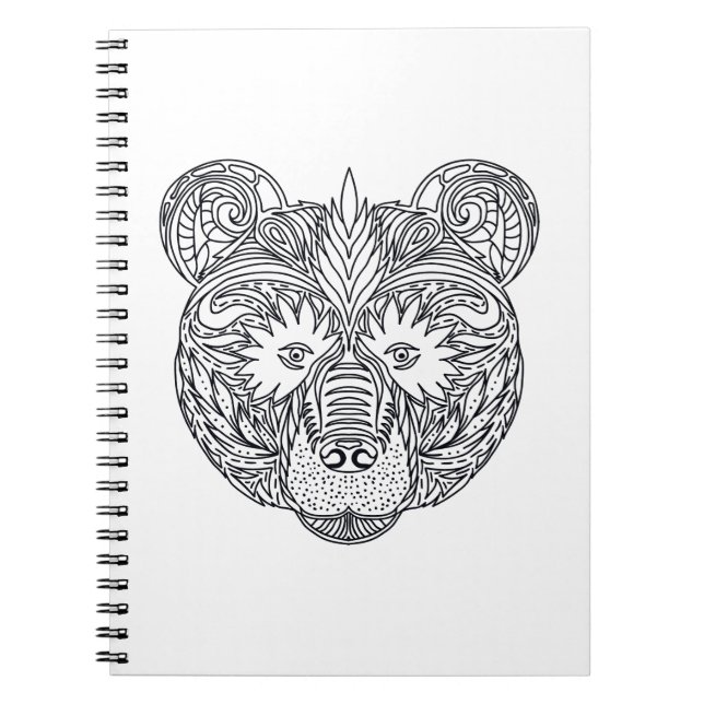 Caderno Espiral Urso inspirado (Frente)