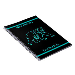 Caderno Espiral Urso Kodiak Elétrico
