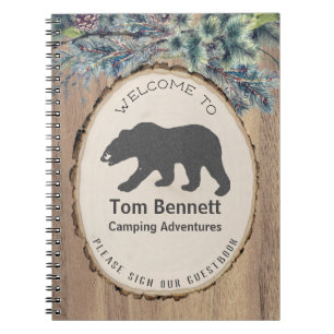 Caderno Espiral Urso Negro Russo Ataque Convidado Bem-vindo