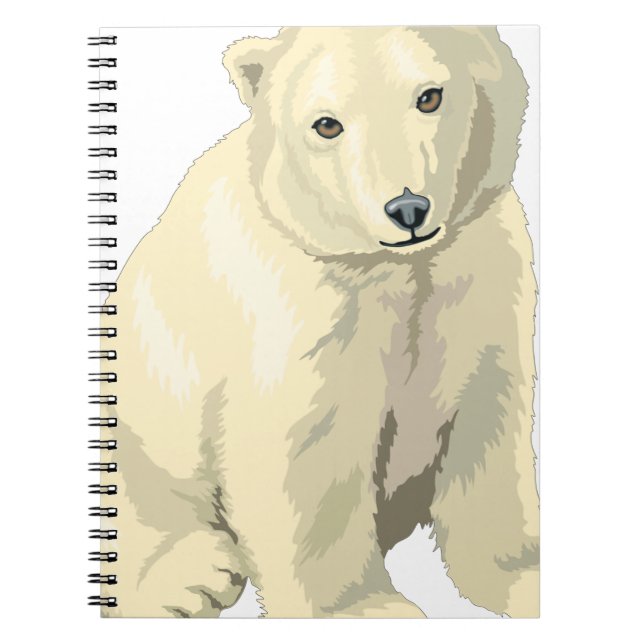 Caderno Espiral Urso Polar do fofinho (Frente)