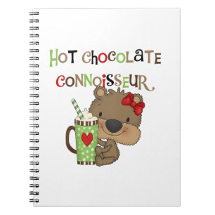 Caderno Espiral Urso quente da menina de ChocolateConoisseur