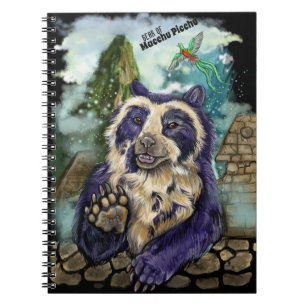 Caderno Espiral Urso Spectacled