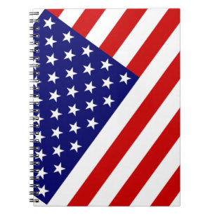 Caderno Espiral USA Flag nbcn