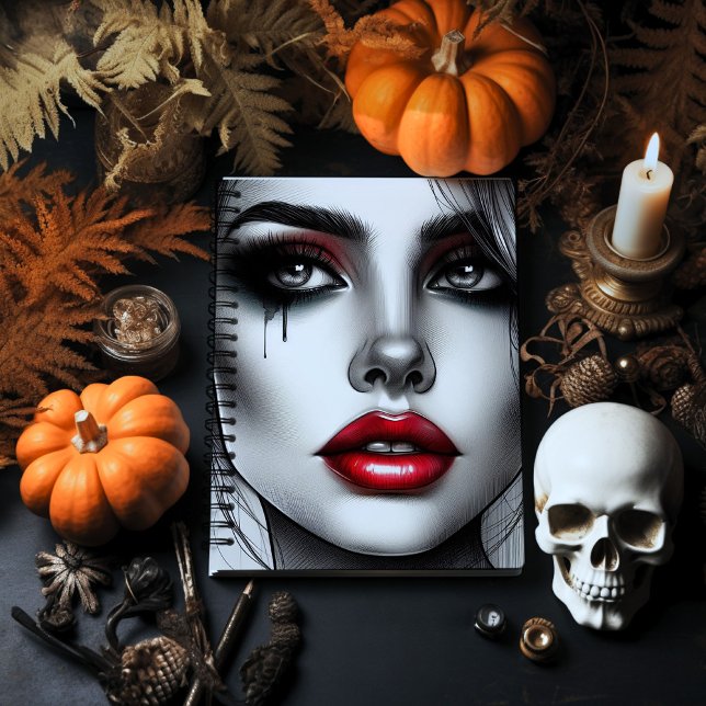 Caderno Espiral Uso Gótico Encantador - Alternativo Negrito (Criador carregado)