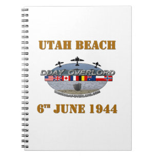 Caderno Espiral Utah Beach 6th June 1944