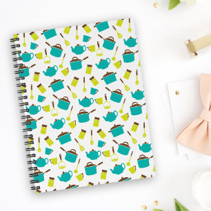 Caderno Espiral Utensílios de Cozinha, Panelas, Talheres, Utensíli