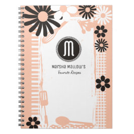 Caderno Espiral Utensílios de padaria de cozinheiros de cozinheiro