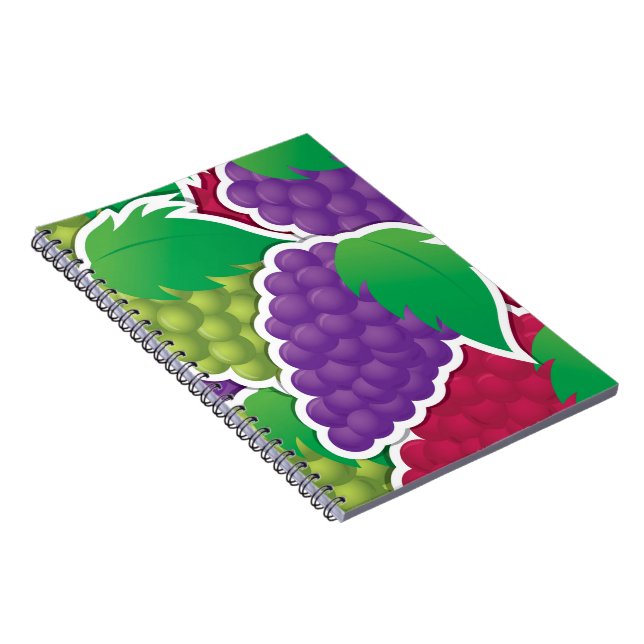 Caderno Espiral Uvas mistas de fundição (Lado Direito)