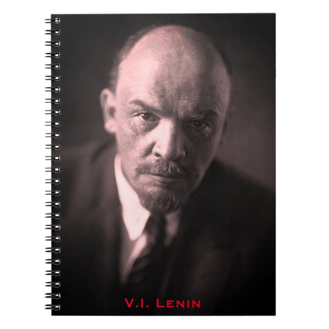 Caderno Espiral V.I. Lenin - Chefe da União Soviética - CCCP (Frente)
