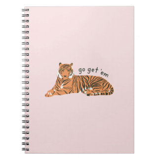 Caderno Espiral Vá Pegar Em Tiger - Notebook Blush