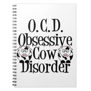 Caderno Espiral Vaca Engraçada