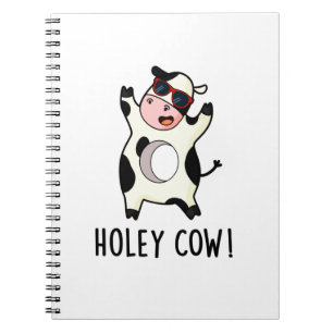 Caderno Espiral Vaca Furada Piada Animal Divertida 