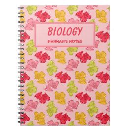 Caderno Espiral Vaca Gummy Fruta Tropical Rosa