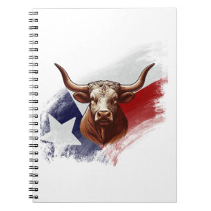Caderno Espiral Vaca longhorn do Texas