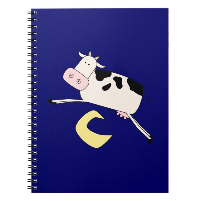Caderno Espiral Vaca Salta Sobre Lua (Frente)